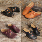 Damen Clogs mit floralem Applikationsdesign und rutschfester Sohle R&B