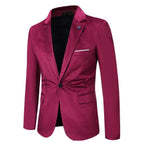 Damen eleganter samt Blazer mit slim fit