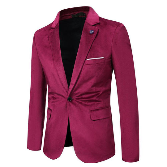 Damen eleganter samt Blazer mit slim fit R&B