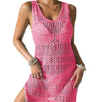 Damen eleganter Häkel-Strandsarong mit modischem Lochmuster R&B