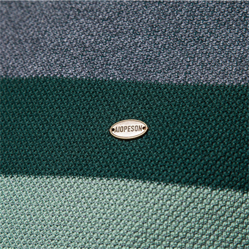 Herren Strickpullover mit modernem Farbblockdesign und feiner Struktur R&B