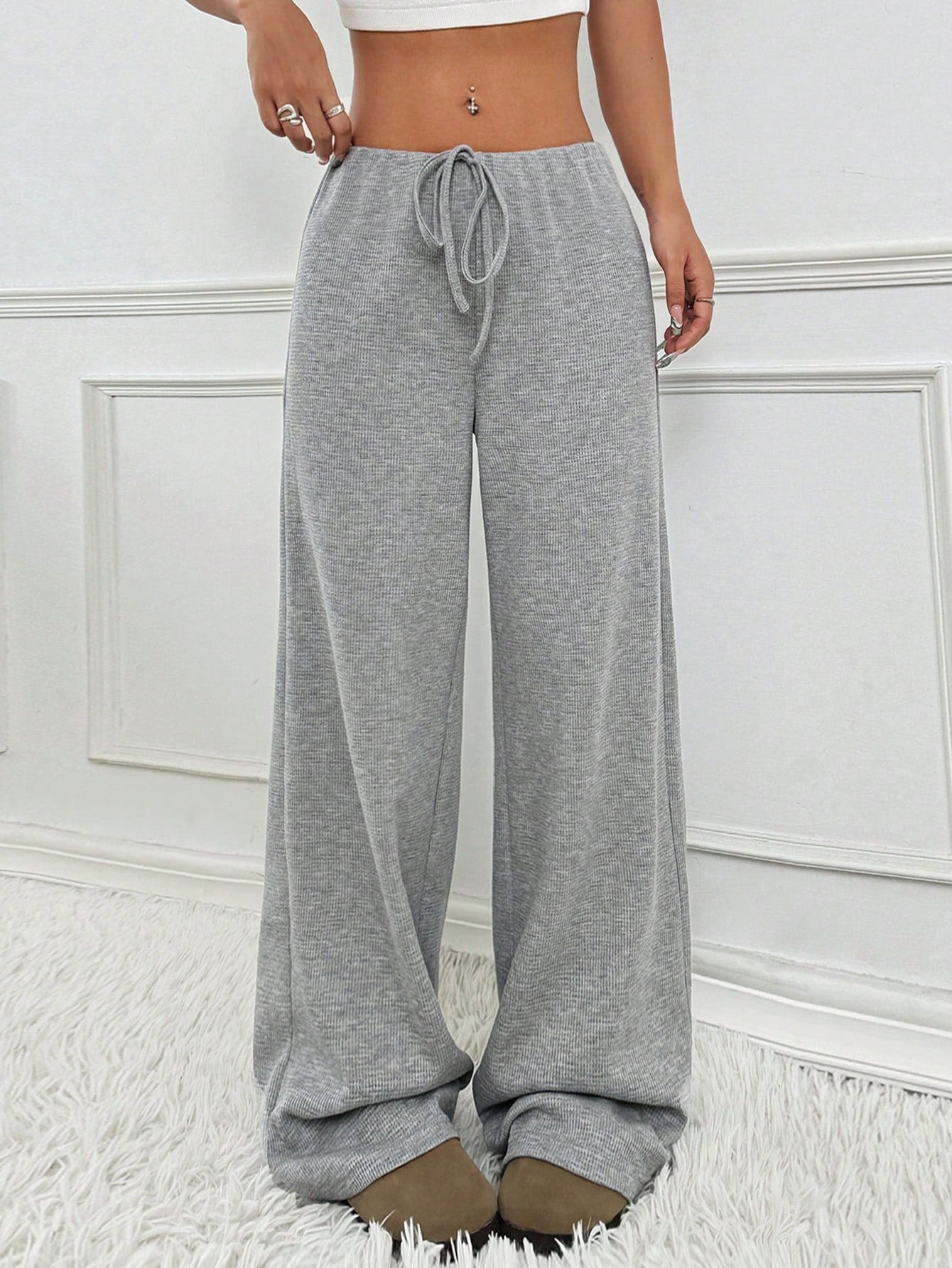 Damen luftige Komfort-Hose mit elastischem Bund und Taschen R&B