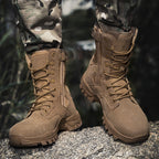 Herren Tactical Stiefel mit hohem Knöchelschutz und rutschfester Sohle R&B