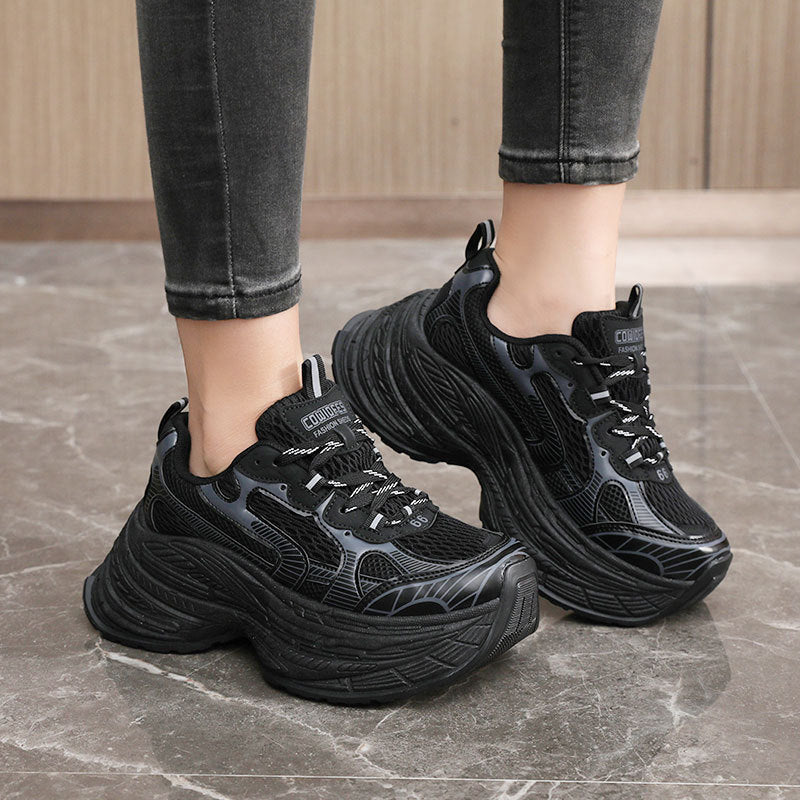 Damen Chunky Sneakers mit dämpfender Laufsohle und modischem Design R&B