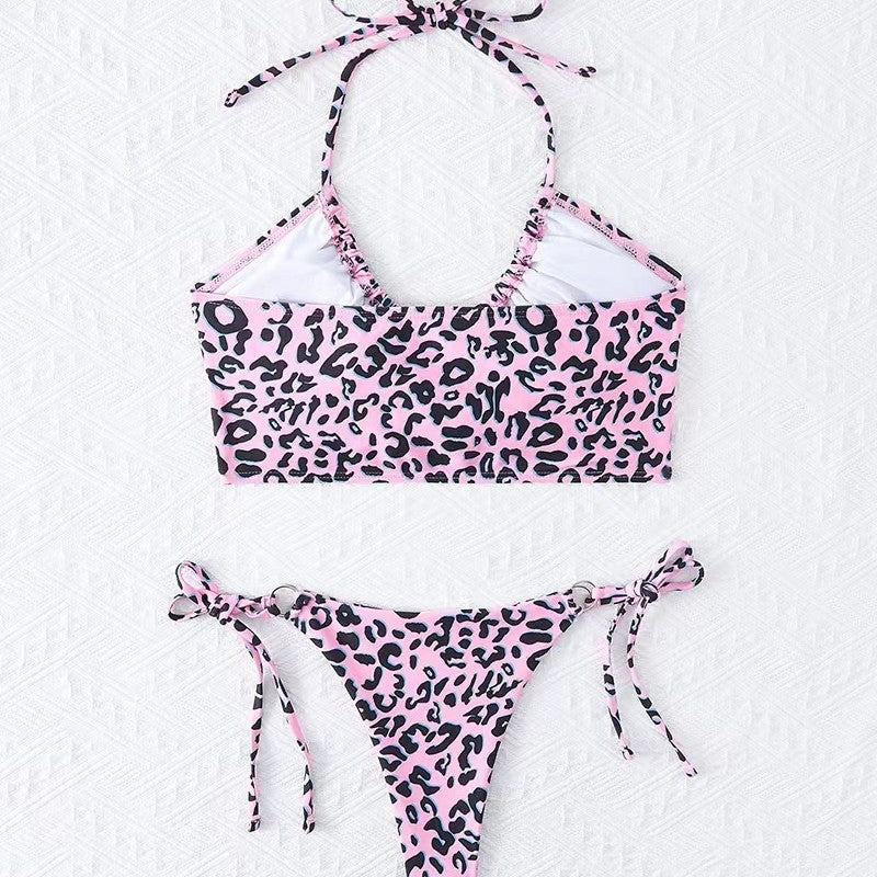 Damen Bikini-Set mit aufregendem Leopardenmuster und verstellbaren Trägern R&B