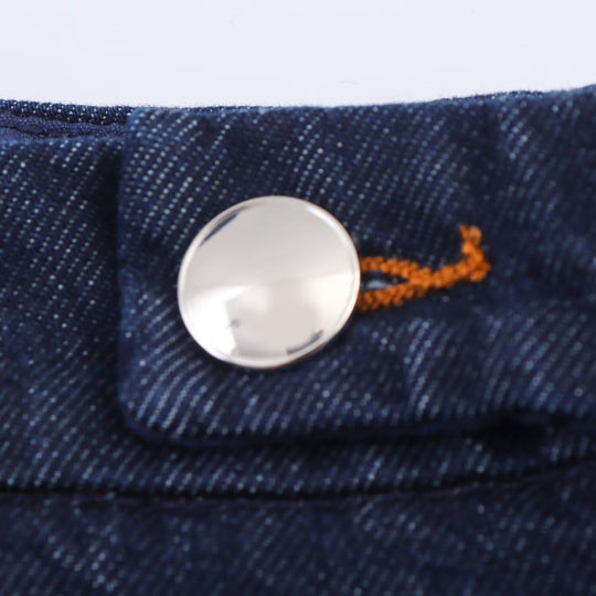 Damen weite Jeanshose mit eleganter Taillierung und seitlichen Eingrifftaschen R&B