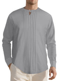 Herren Elegantes Langarmhemd mit strukturiertem Design R&B