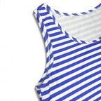 Damen Sommerliches Streifenkleid mit voluminösem Rüschensaum R&B