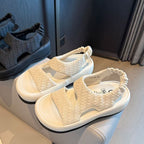 Damen Sandalen mit atmungsaktivem Obermaterial und flexiblem Riemchendesign R&B