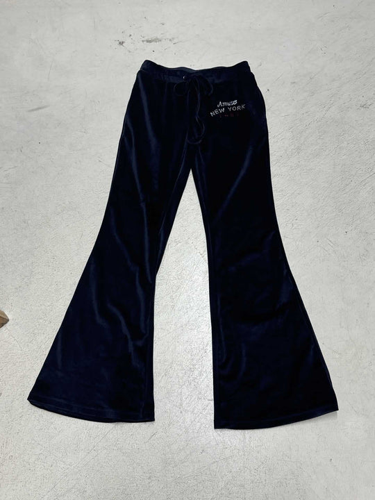 Damen Flared Sweatpants mit verstellbarem Bund und stylischem Schriftzug R&B