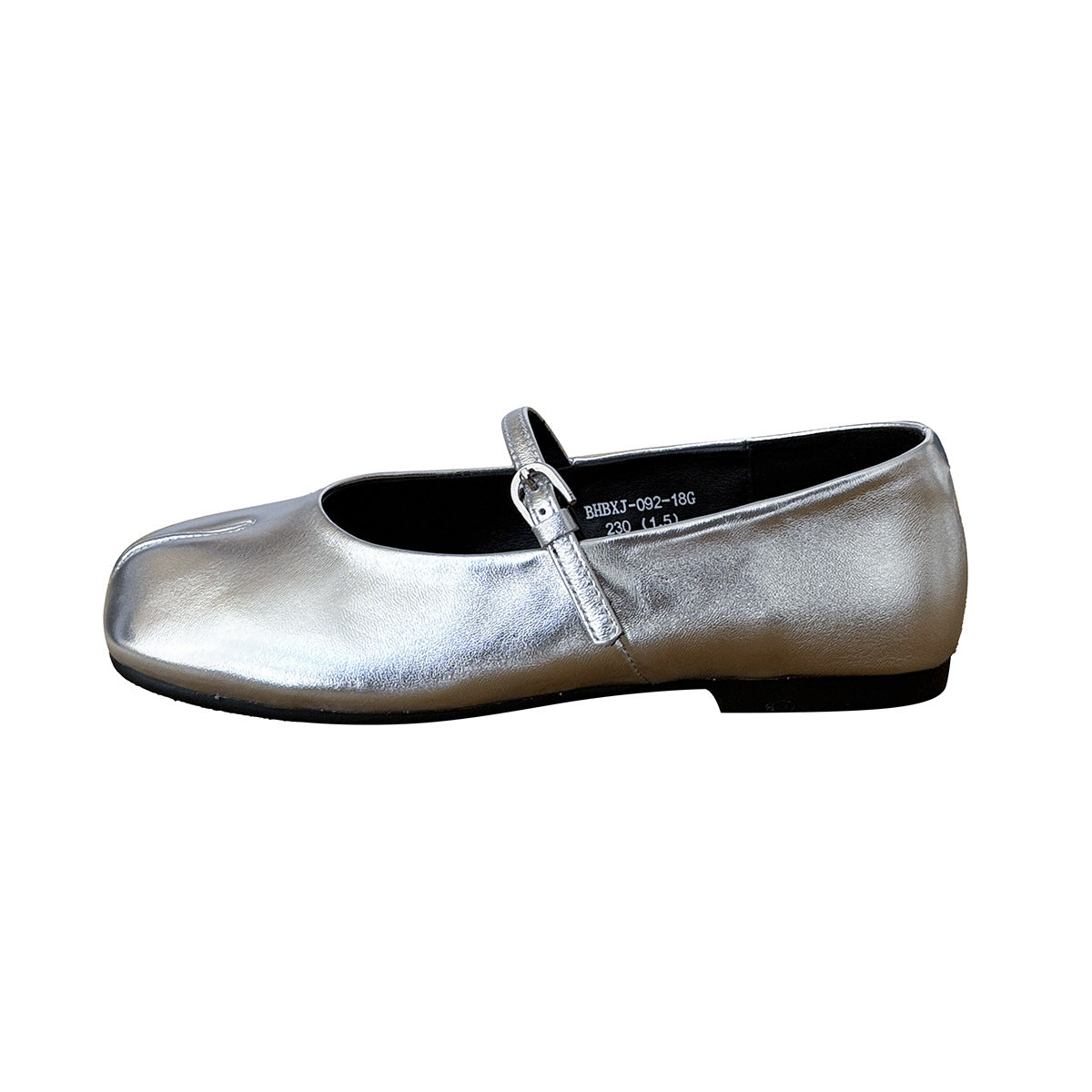 Damen Ballerinas mit elegantem Riemchen und schimmernder Oberflächenstruktur R&B
