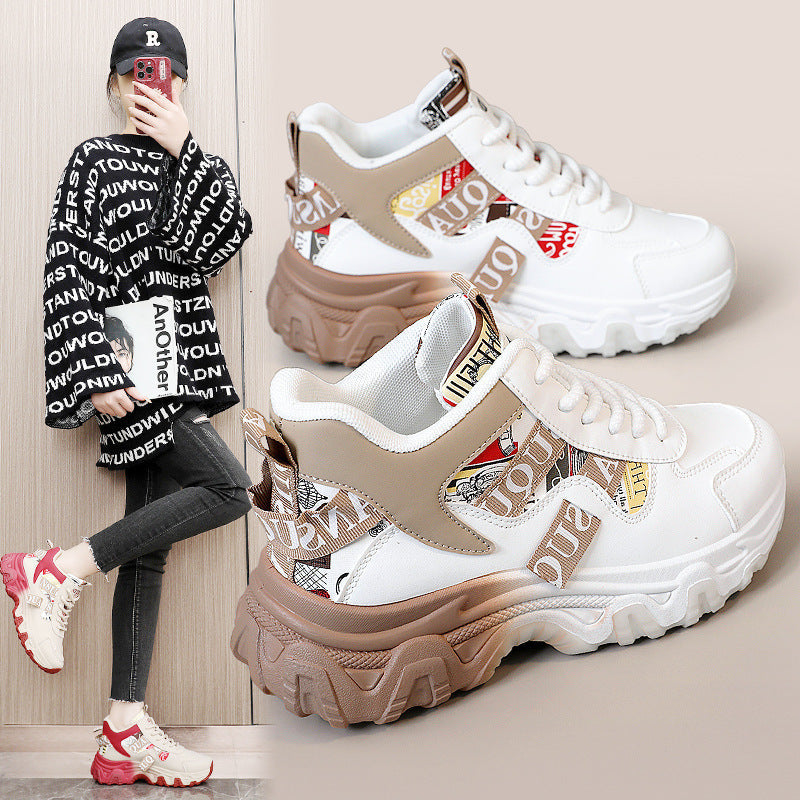 Damen Sportliche Sneakers mit modischem Design und rutschfester Sohle R&B