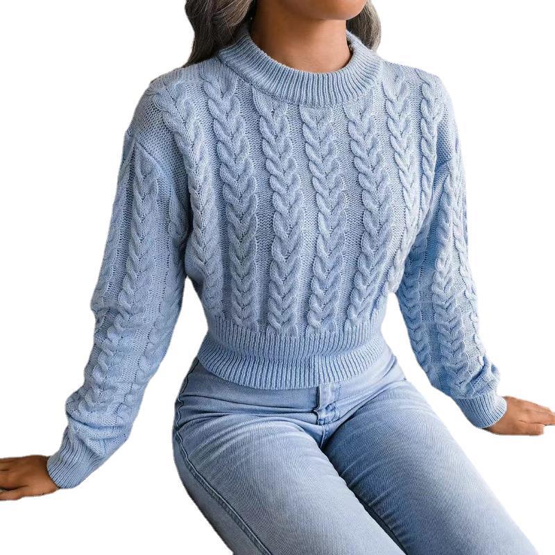 Damen Strickpullover mit strukturiertem Zopfdesign R&B