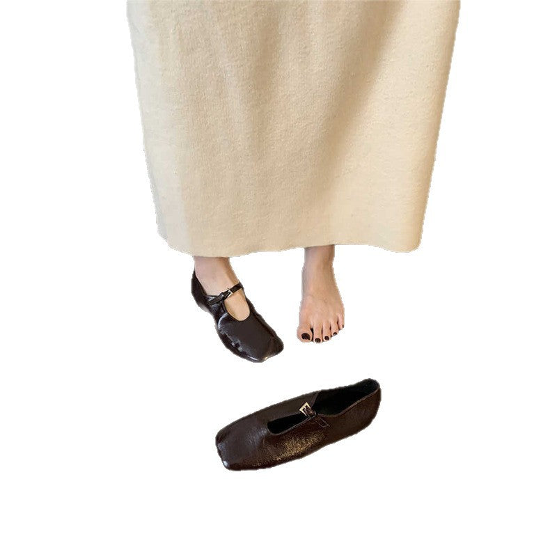 Damen elegante flache Ballerinas R&B