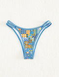 Damen Trendiger Unterteil-Bikini mit geometrischem Muster R&B