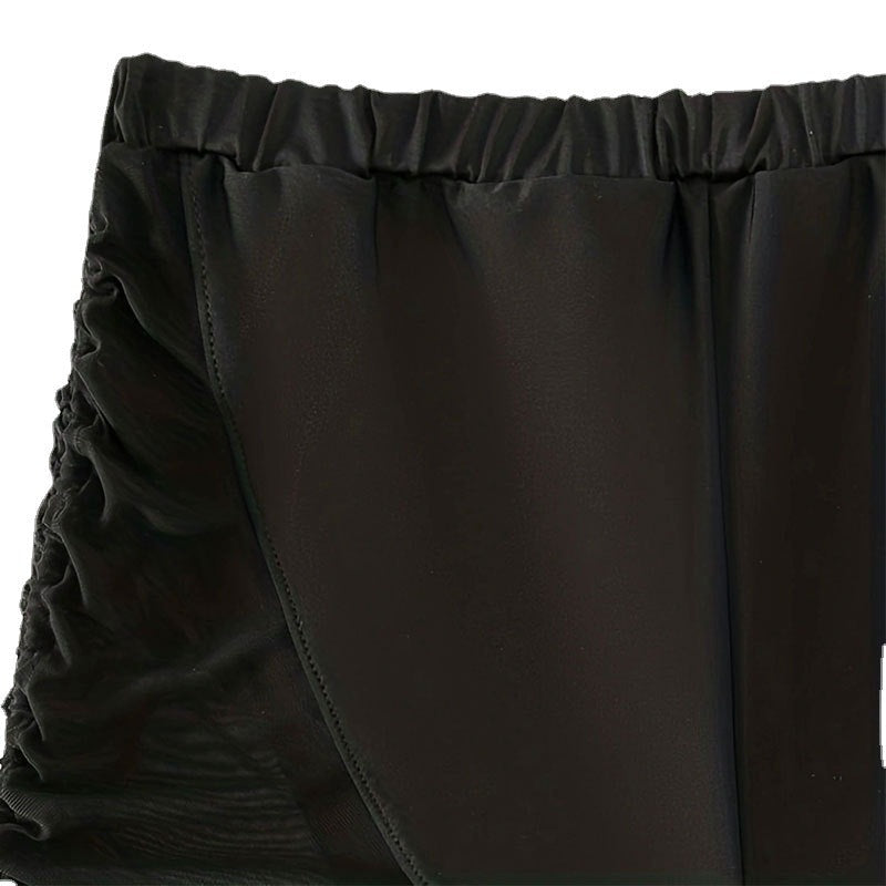 Damen Badeshorts mit elastischem Bund und seitlichen Rüschendetails R&B