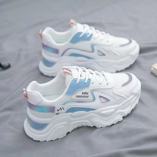 Damen Sportliche Sneakers mit dämpfendem Fußbett und reflektierenden Akzenten R&B