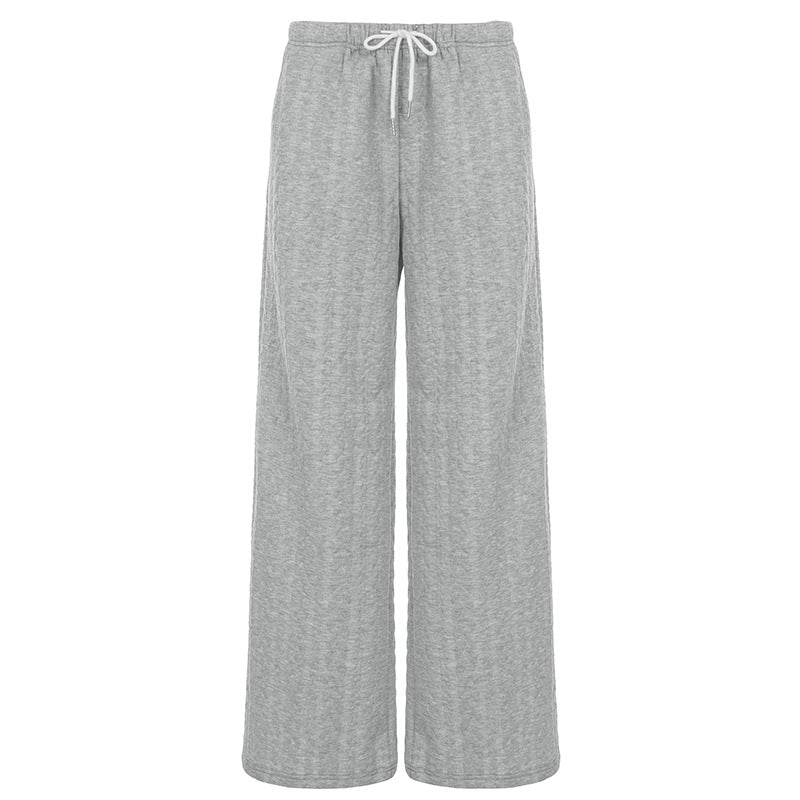 Damen lockere Freizeithose mit elastischem Bund und seitlichen Taschen R&B