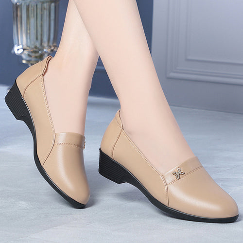 Damen elegante Slipper mit modischem Schmuckdetail und bequemer Sohle R&B