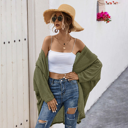 Damen lässige Strickjacke im oversized Schnitt R&B