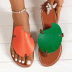 Damen sommerliche Leder Sandalen R&B