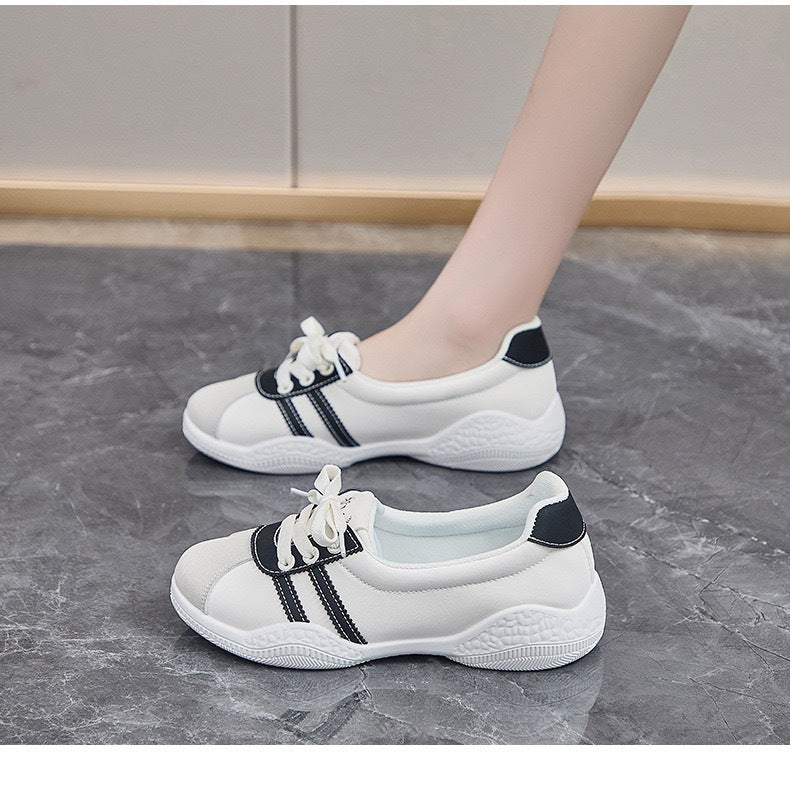Damen Sportliche Sneakers mit atmungsaktiver Satin-Oberfläche und rutschfester Laufsohle R&B