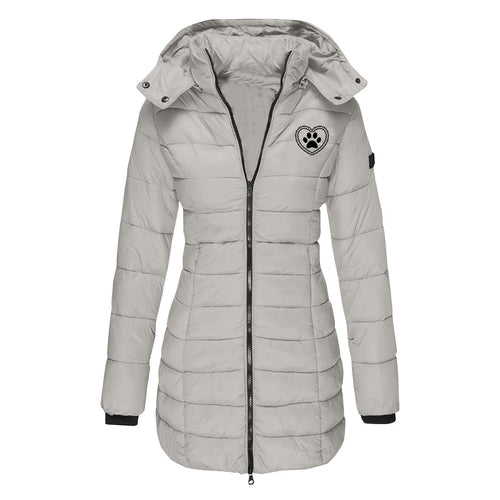 Damen gefütterte Übergangsjacke mit abnehmbarer Kapuze R&B