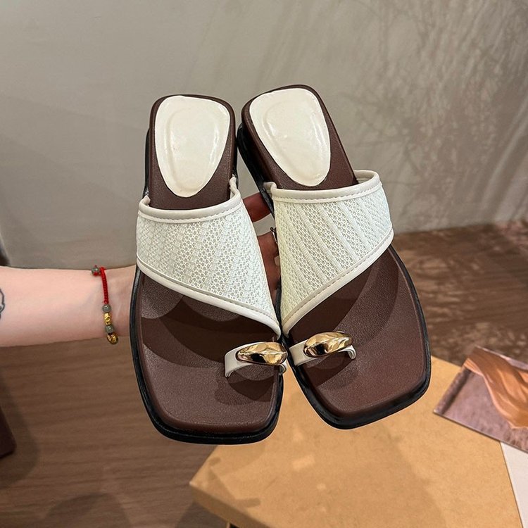 Damen elegante Riemensandalen mit atmungsaktivem Netzoberteil und dezentem Schmuckdetail R&B
