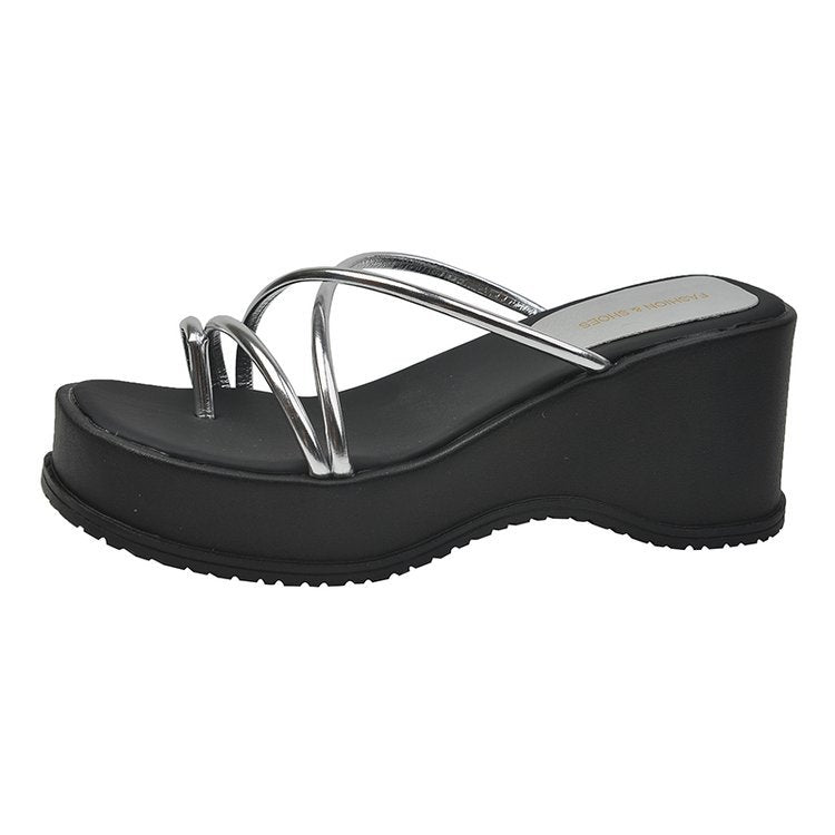 Damen Plateausandalen mit trendigen Riemen R&B