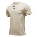 Herren nan Kurzarmshirt mit Schnürkragen, Metallösen und feinem Strukturjersey R&B