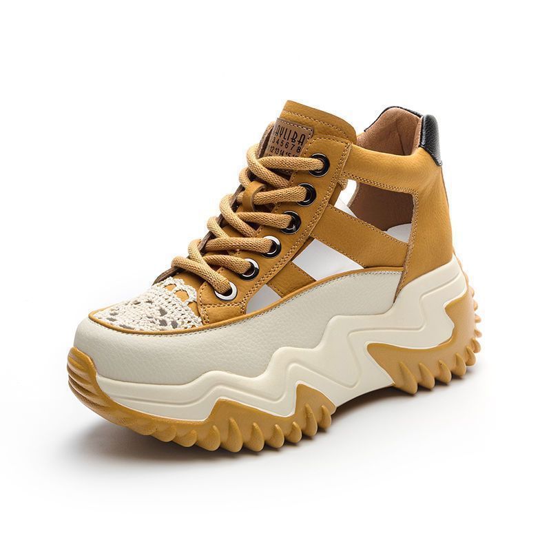 Damen Sportliche High-Top Sneakers mit rutschfester Profilsohle und atmungsaktivem Obermaterial R&B