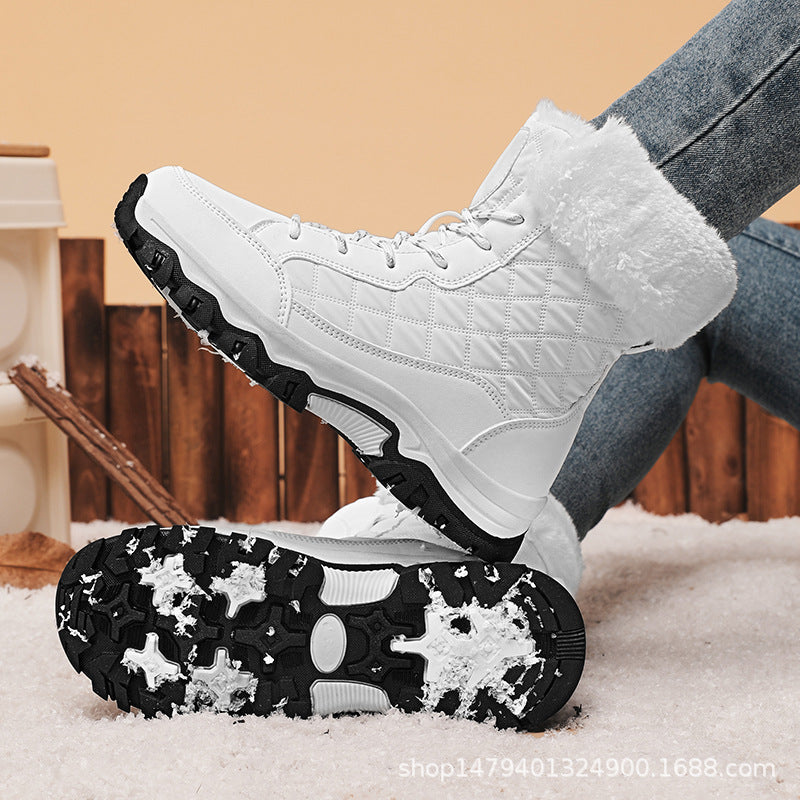 Damen Winterwanderschuhe mit warmem Fleece-Futter und rutschfester Sohle R&B