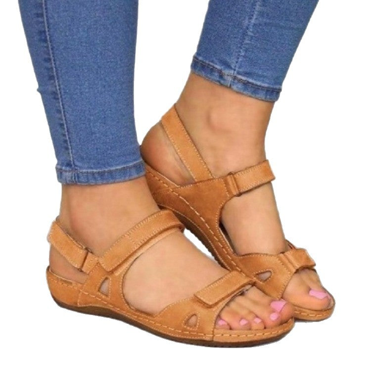 Damen Bequeme Badesandalen mit verstellbaren Riemen R&B
