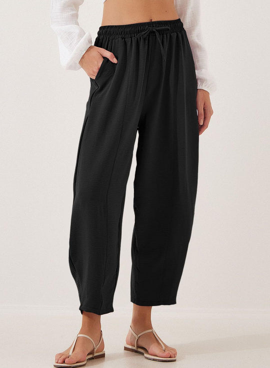 Damen Lockerer Fit Leichte Hosen R&B