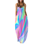 Damen Maxikleid mit trendigem Rückenausschnitt R&B