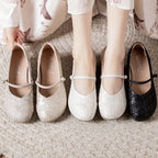 Damen Komfortable Ballerinas mit dekorativem Blumenmuster R&B