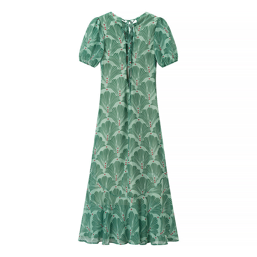 Damen Maxikleid mit frischem Blumendesign und lässigem Schnitt R&B