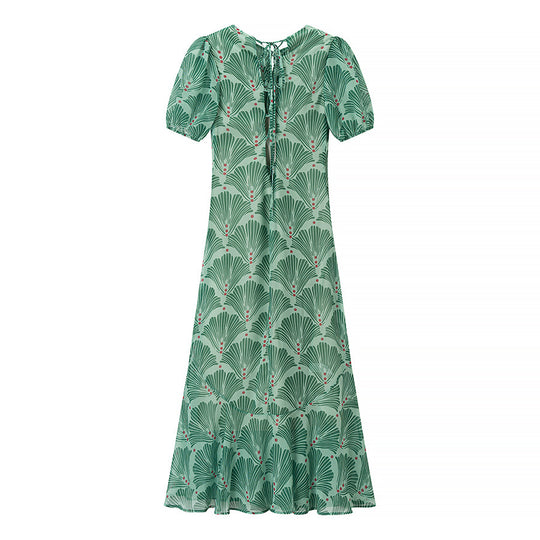 Damen Maxikleid mit frischem Blumendesign und lässigem Schnitt R&B
