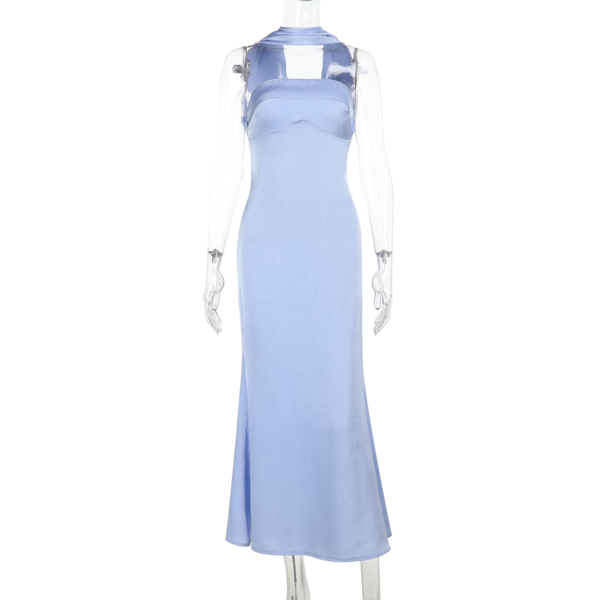 Damen Elegantes Maxikleid mit transparenten Details