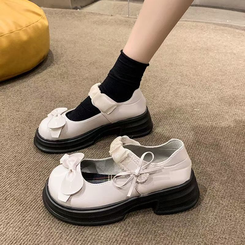 Damen Komfortable Schnürschuhe mit modischen Schleifen und robustem Profil R&B