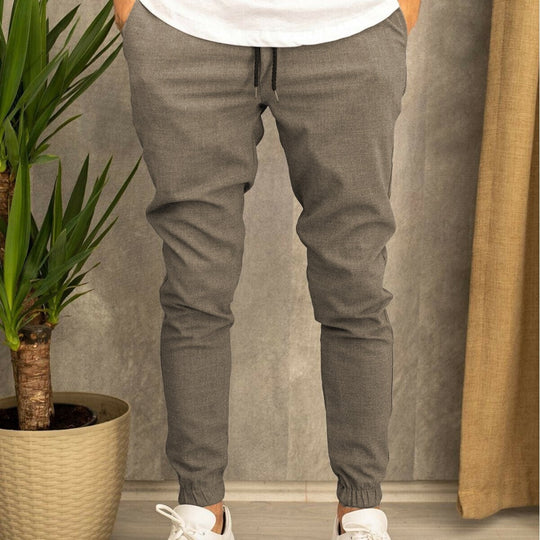 Herren Slim-Fit Jogginghose mit elastischem Bund und praktischen Seitenklapptaschen R&B
