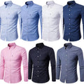 Herren nan tailliertes Oxford-Hemd mit Button-Down-Kragen und Brusttasche R&B