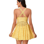Damen Strandkleid mit sportlichem Schnitt und integriertem Shorts R&B