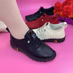 Damen Bequeme und stilvolle Schnürschuhe aus hochwertigem Leder R&B