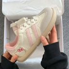 Damen Modische Sneakers mit floralem Stickdesign und rutschfester Sohle R&B