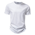 Herren Premium Baumwoll T-Shirt mit trendigem Schnitt