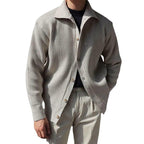 Herren Strukturierte Button-Down-Jacke R&B