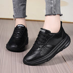 Damen nan modische Komfort-Walking-Sneaker mit stoßabsorbierender Mehrschichtsohle und gepolstertem Einstieg R&B