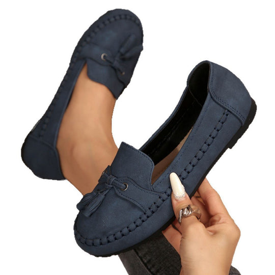 Damen Mokassins mit eleganter Quastenverzierung und komfortabler Sohle R&B