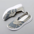 Damen Slip-On Sneakers mit atmungsaktiver Gewestruktur